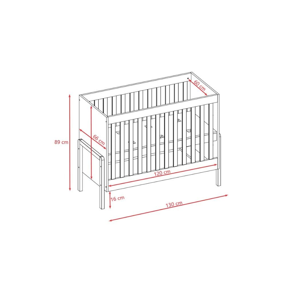 Cama de bebé Victor em | mobiliário Tinitto – Fabricação europeia