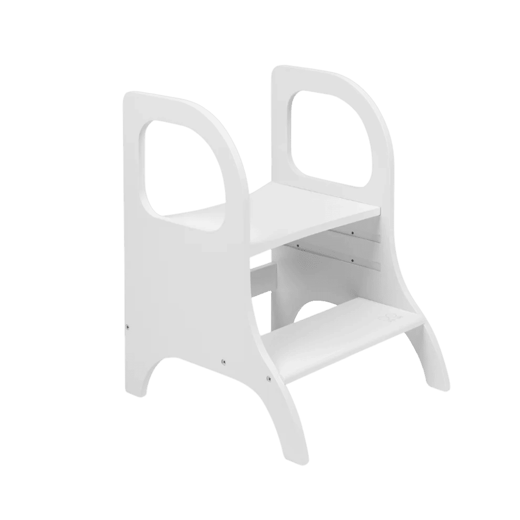 Marchepied Évolutif Enfant MIIMO® en White | Motricidade Tinitto – Fabrication européenne