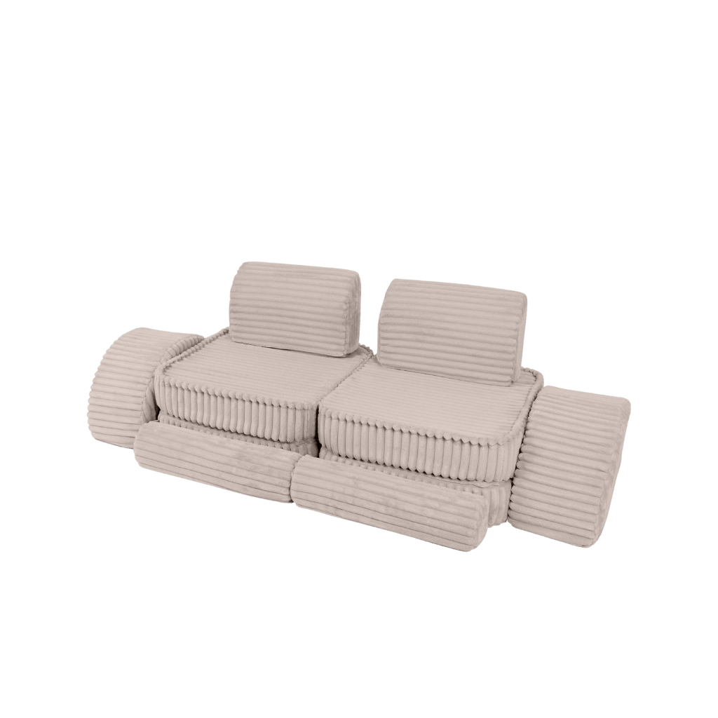 Medium Modular Sofa for Kids - Churros Beige en | Decoração Tinitto – Fabrication européenne