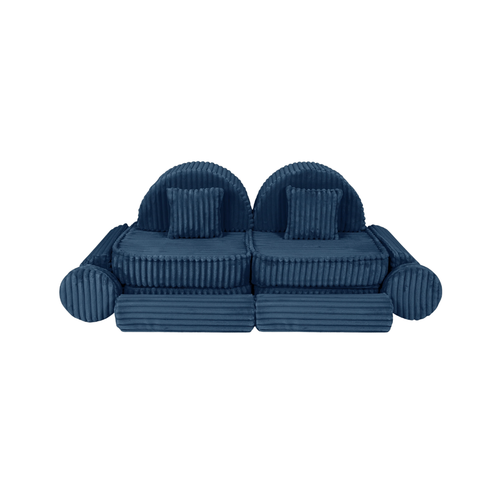 Medium Modular Sofa for Kids - Churros Blue en | Decoração Tinitto – Fabrication européenne