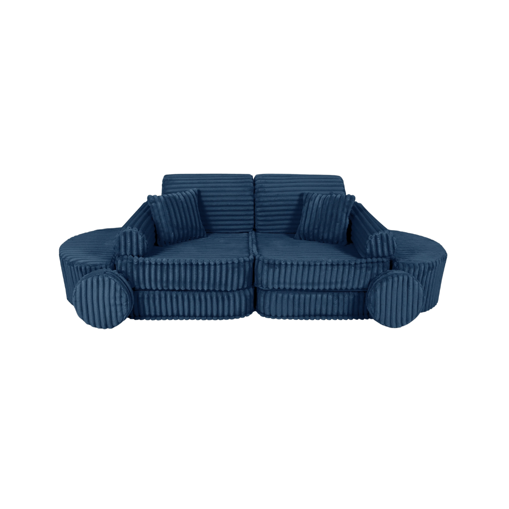 Medium Modular Sofa for Kids - Churros Blue en | Decoração Tinitto – Fabrication européenne