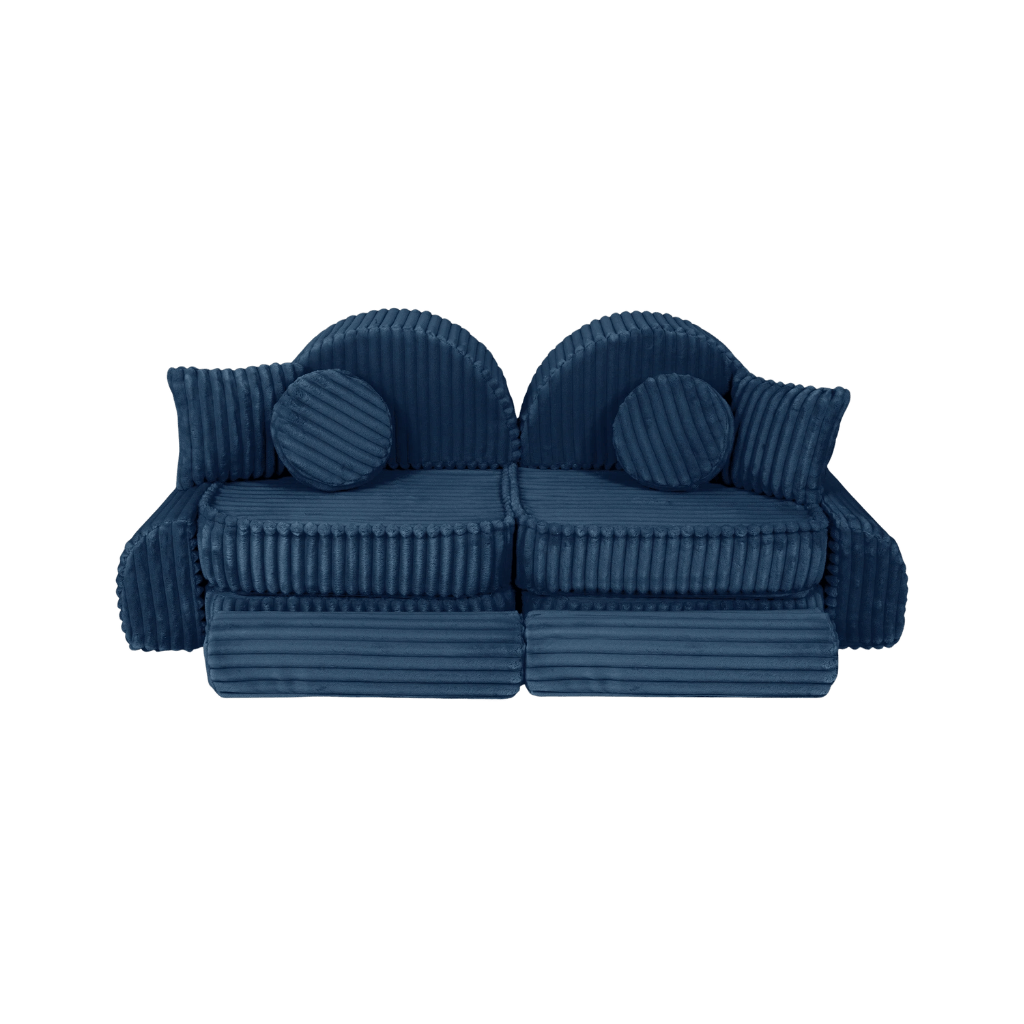Medium Modular Sofa for Kids - Churros Blue en | Decoração Tinitto – Fabrication européenne