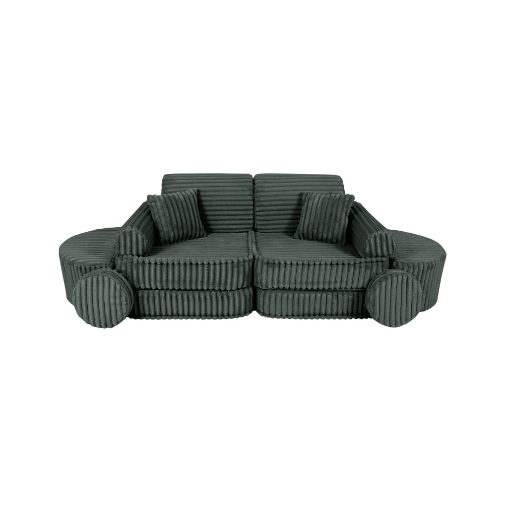 Medium Modular Sofa for Kids - Churros Forest Green en | Decoração Tinitto – Fabrication européenne