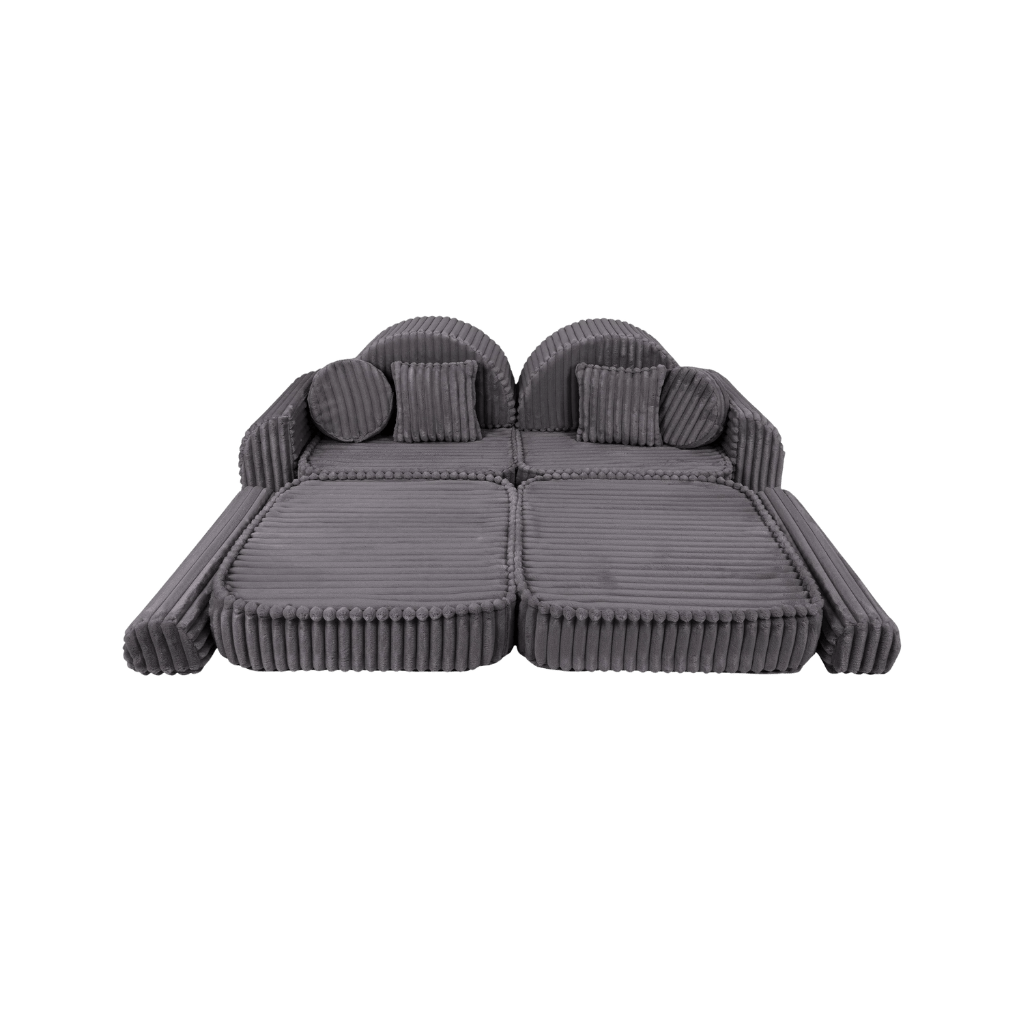 Medium Modular Sofa for Kids - Churros Jurassic Grey en | Decoração Tinitto – Fabrication européenne