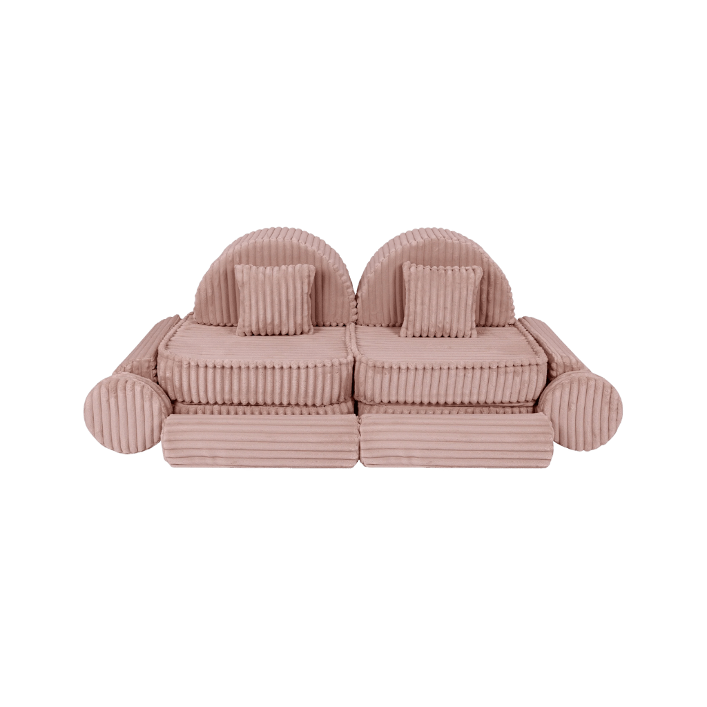 Medium Modular Sofa for Kids - Churros Pink en | Decoração Tinitto – Fabrication européenne