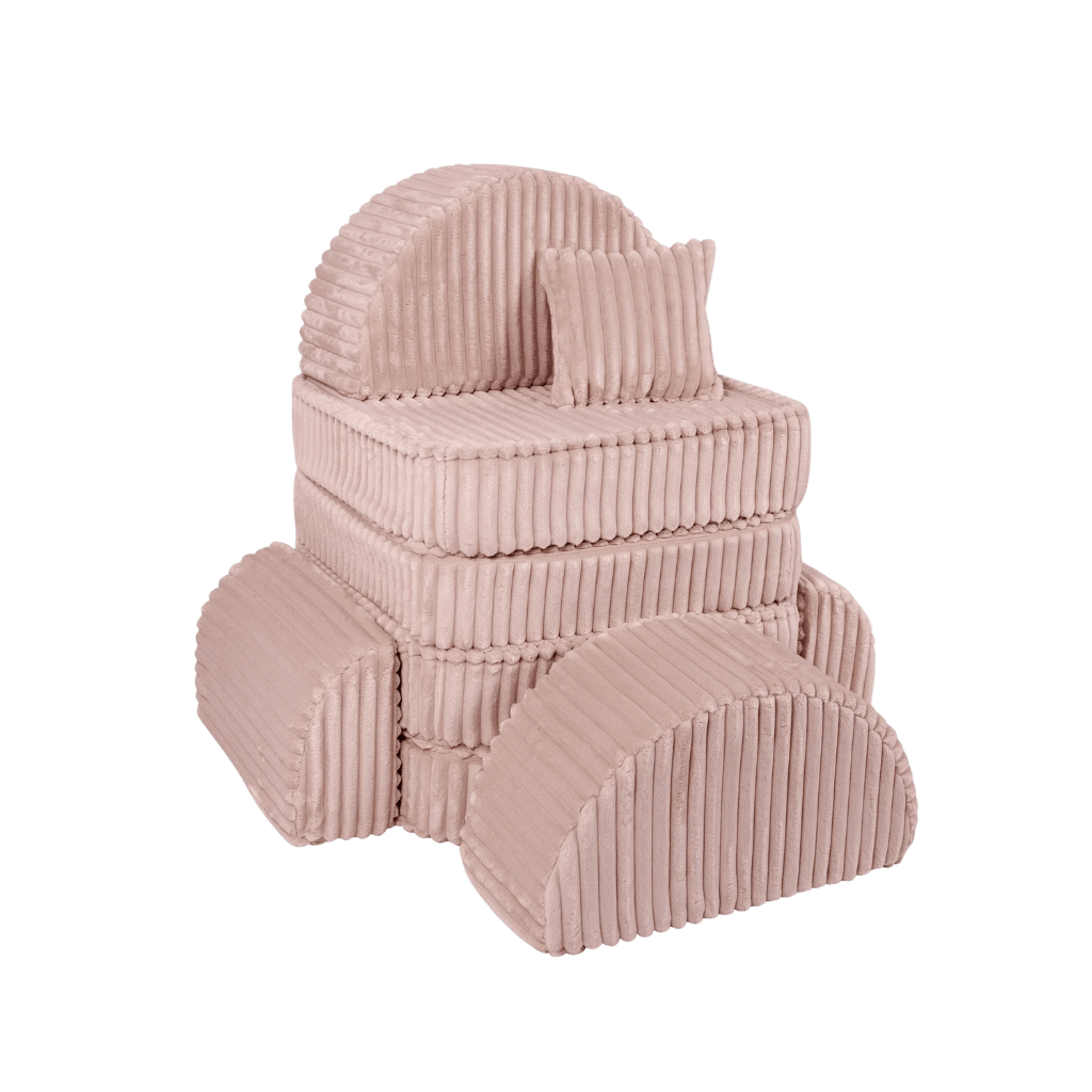 Medium Modular Sofa for Kids - Churros Pink en | Decoração Tinitto – Fabrication européenne