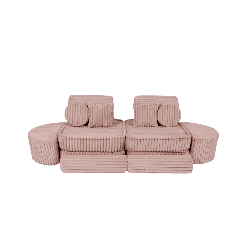Medium Modular Sofa for Kids - Churros Pink en | Decoração Tinitto – Fabrication européenne