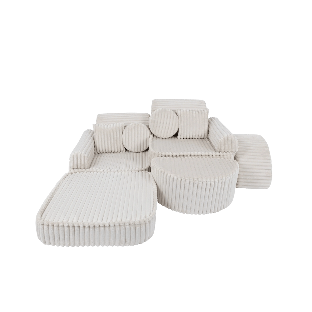 Medium Modular Sofa for Kids - Churros White en | Decoração Tinitto – Fabrication européenne