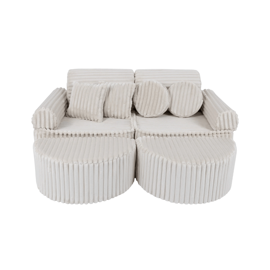 Medium Modular Sofa for Kids - Churros White en | Decoração Tinitto – Fabrication européenne