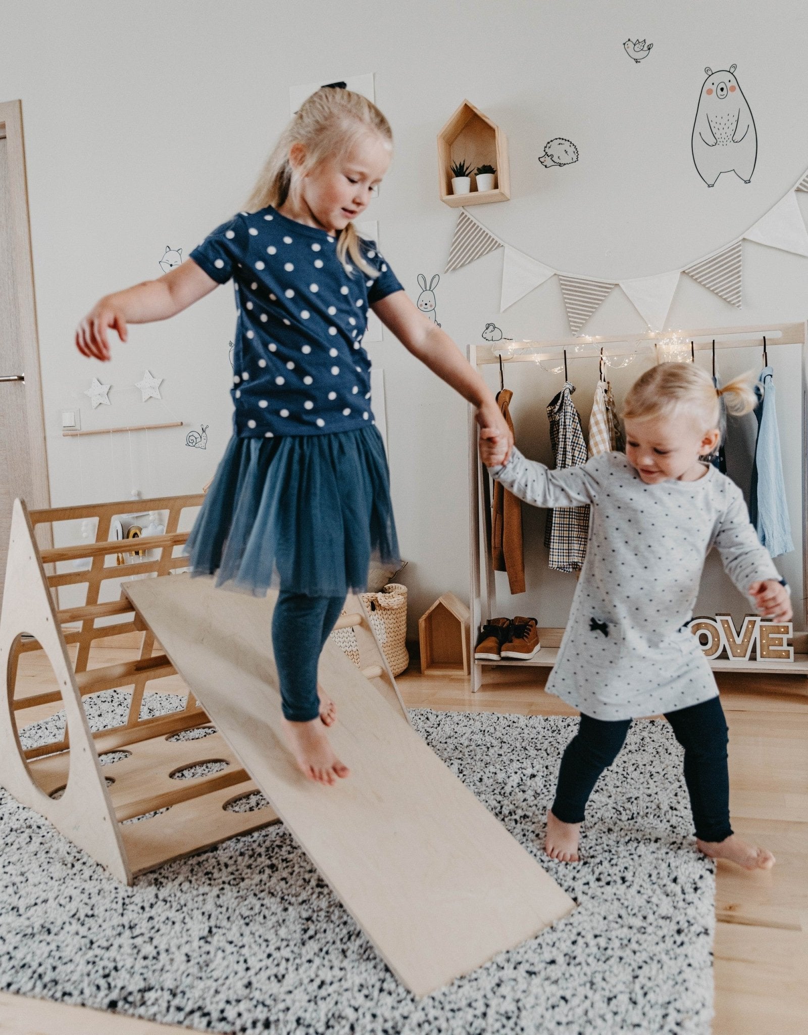 Set Triangle d'Escalade "Compact" & Rampe – Design Scandinave – Montessori pour enfant – photo 2