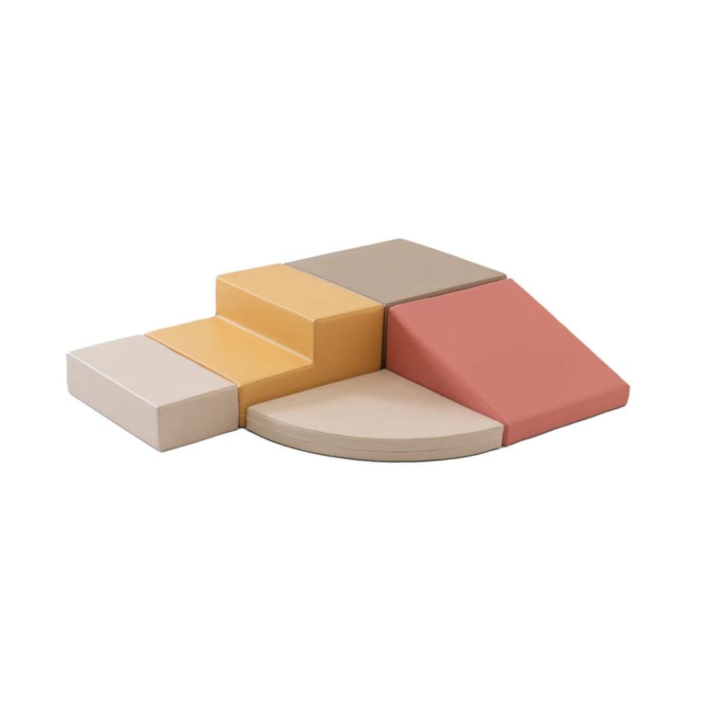 Ensemble de 5 blocs de mousse Soft Play - Coin grimpeur Pastel Pink