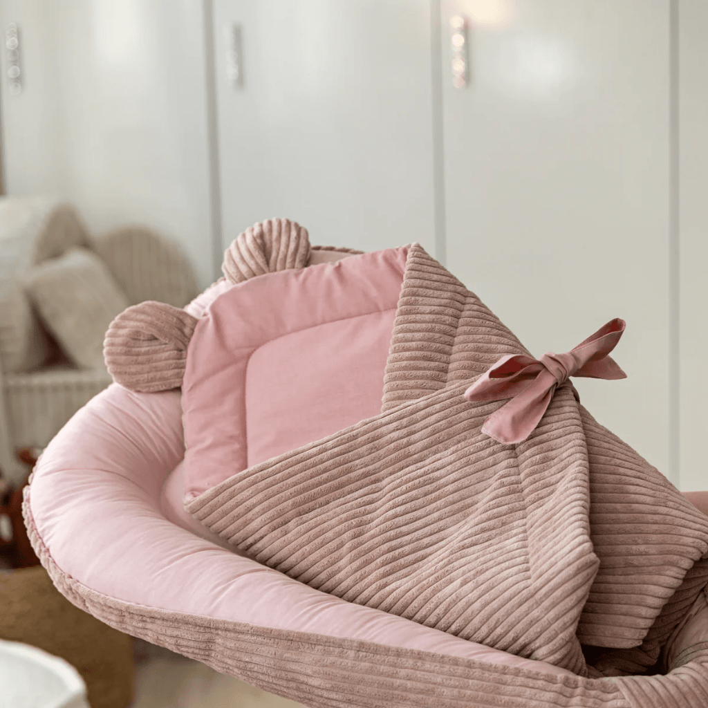 Nid d'Emmaillotage à Nouer Premium - Rose en | Conforto Tinitto – Fabrication européenne