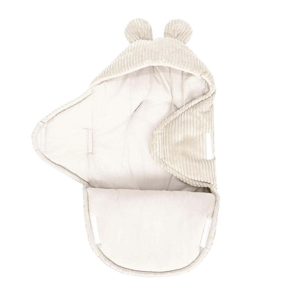 Nid d'Emmaillotage Évolutif avec Oreilles d'Ours Aesthetic – Ecru en | Conforto Tinitto – Fabrication européenne