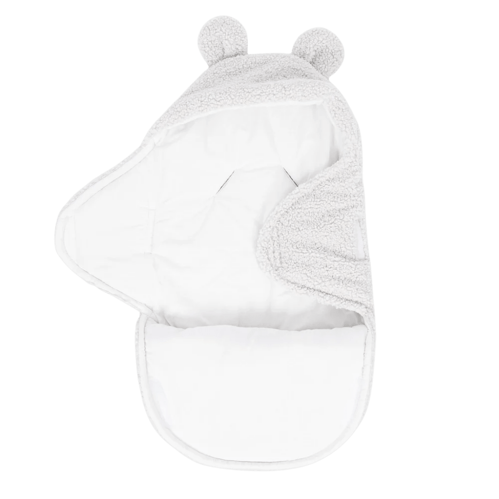 Nid d'Emmaillotage Évolutif avec Oreilles d'Ours – Bearly Blanc en | Conforto Tinitto – Fabrication européenne