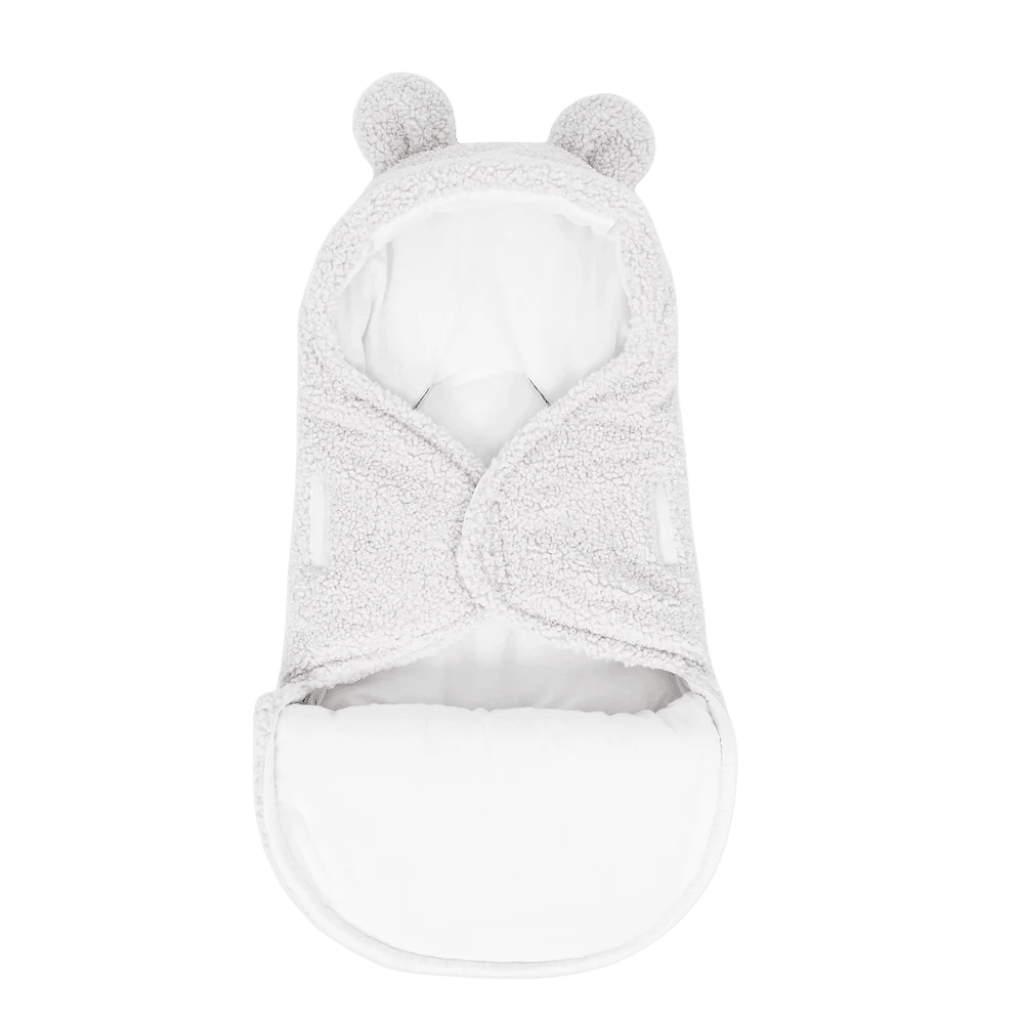 Nid d'Emmaillotage Évolutif avec Oreilles d'Ours – Bearly Blanc en | Conforto Tinitto – Fabrication européenne