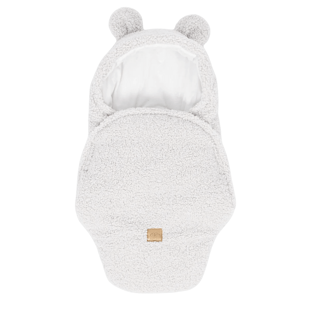 Nid d'Emmaillotage Évolutif avec Oreilles d'Ours – Bearly Blanc en | Conforto Tinitto – Fabrication européenne