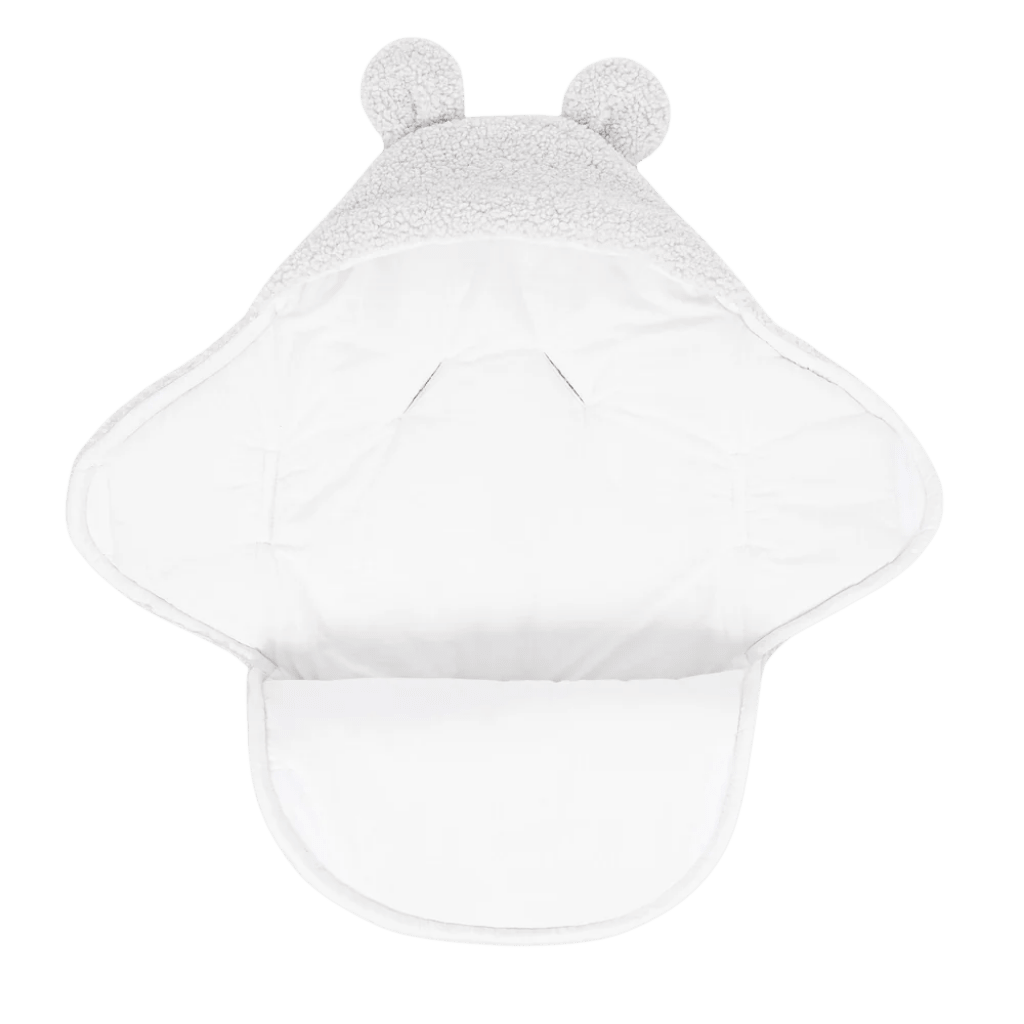 Nid d'Emmaillotage Évolutif avec Oreilles d'Ours – Bearly Blanc en | Conforto Tinitto – Fabrication européenne