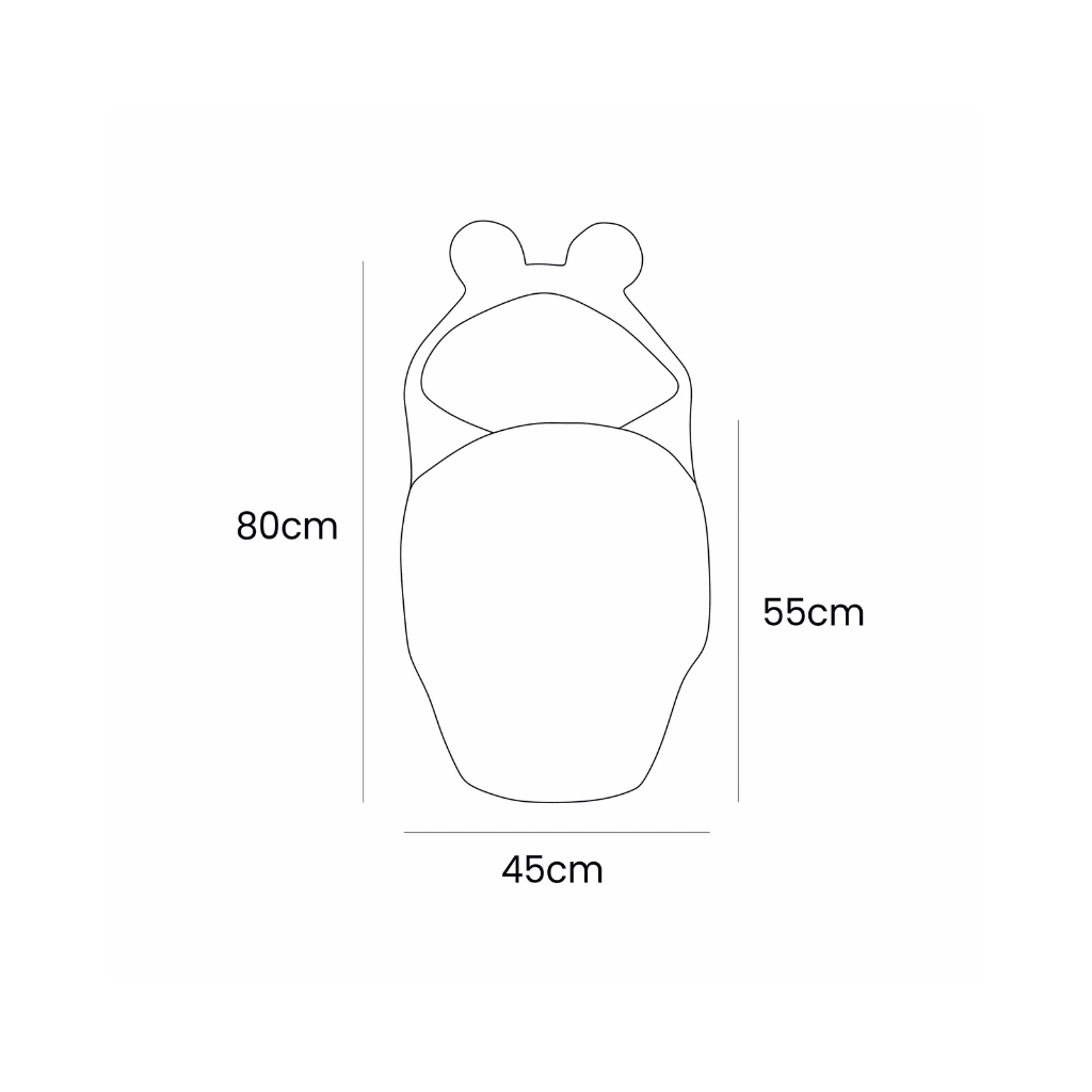 Nid d'Emmaillotage Évolutif avec Oreilles d'Ours – Bearly Cremeux en | Conforto Tinitto – Fabrication européenne