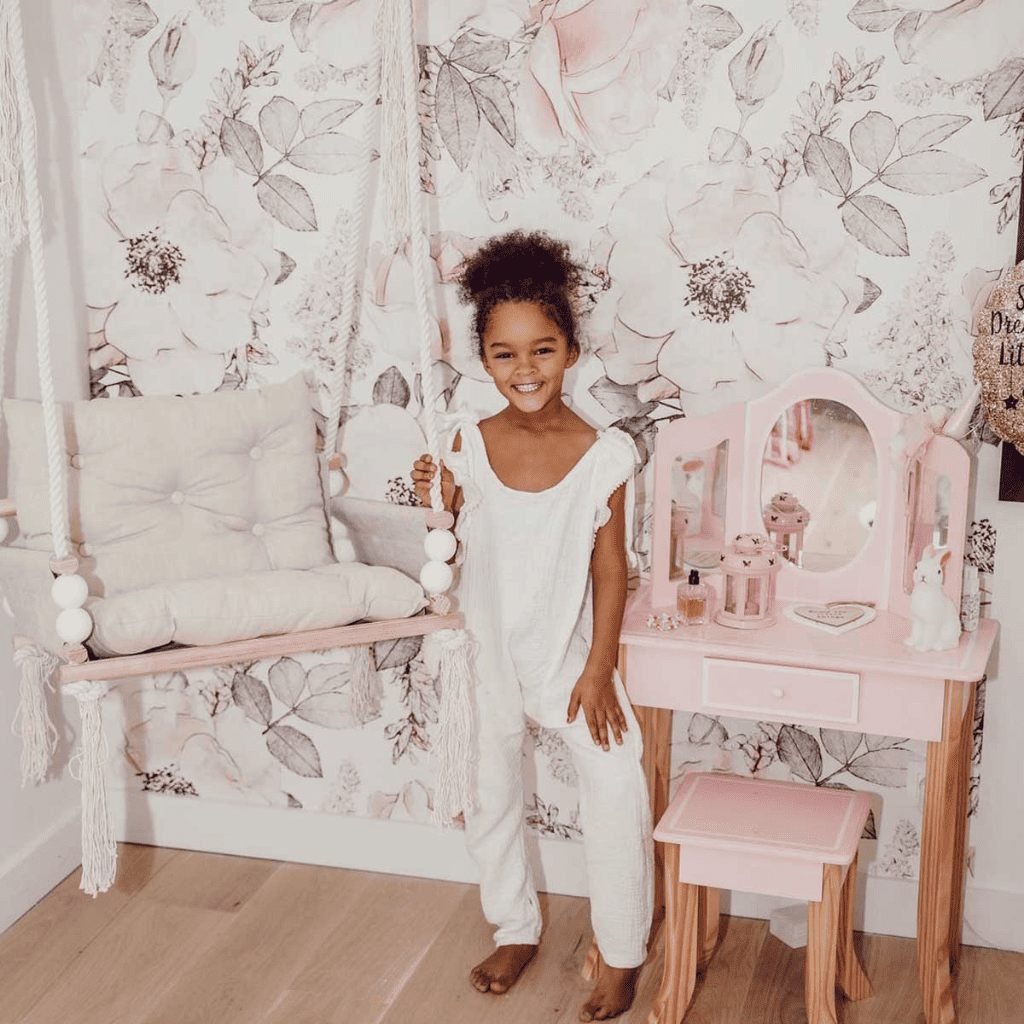 Papier Peint - Jardin Rose en | Decoração Tinitto – Fabrication européenne