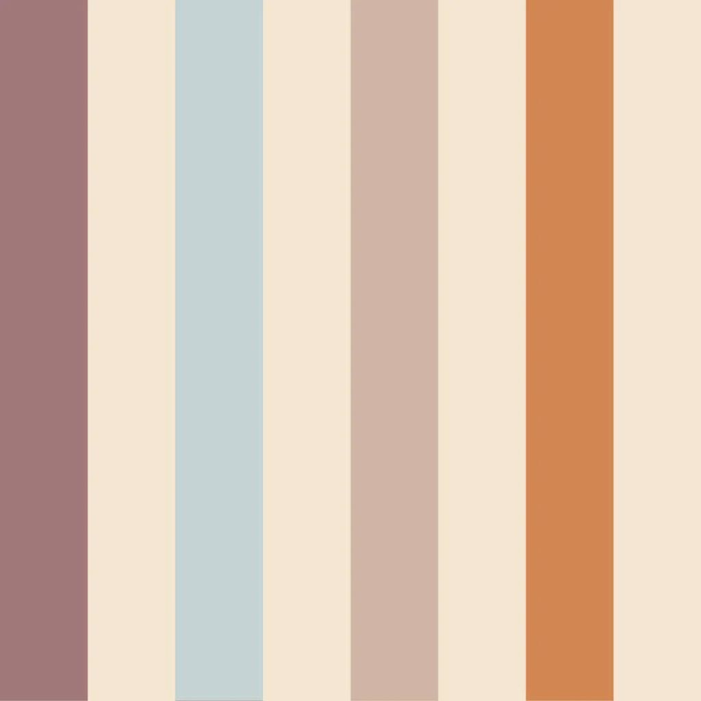 Papier Peint à Rayures Couleurs Chaudes – Décoration Murale Tendance