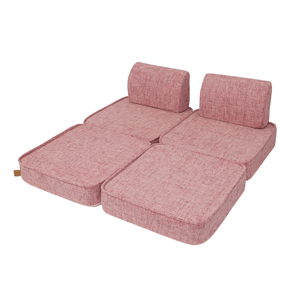 Petit Canapé Modulable pour Enfants - Tangle Bubblegum Pink en | Decoração Tinitto – Fabrication européenne
