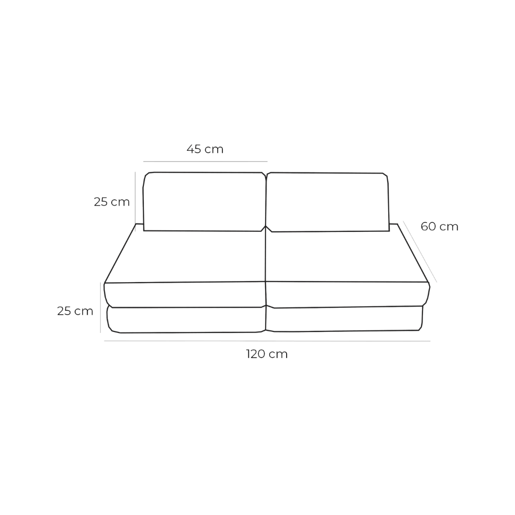 Petit Canapé Modulable pour Enfants - Tangle Honey Mustard en | Decoração Tinitto – Fabrication européenne