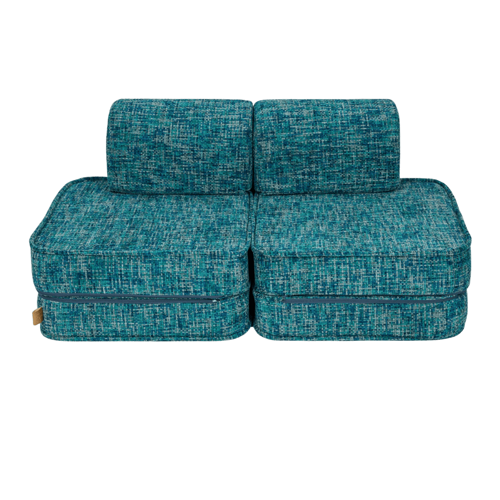 Petit Canapé Modulable pour Enfants - Tangle Lagoon Blue en | Decoração Tinitto – Fabrication européenne