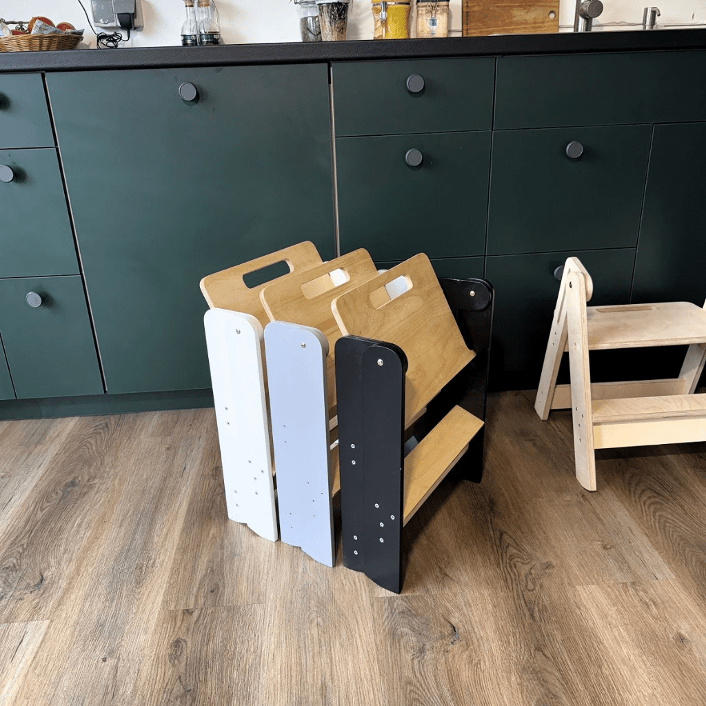 Petit Marchepied Enfant en Bois en Bois Naturel | Motricidade Tinitto – Fabrication européenne