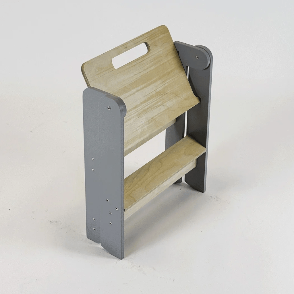 Petit Marchepied Enfant en Bois en White | Motricidade Tinitto – Fabrication européenne