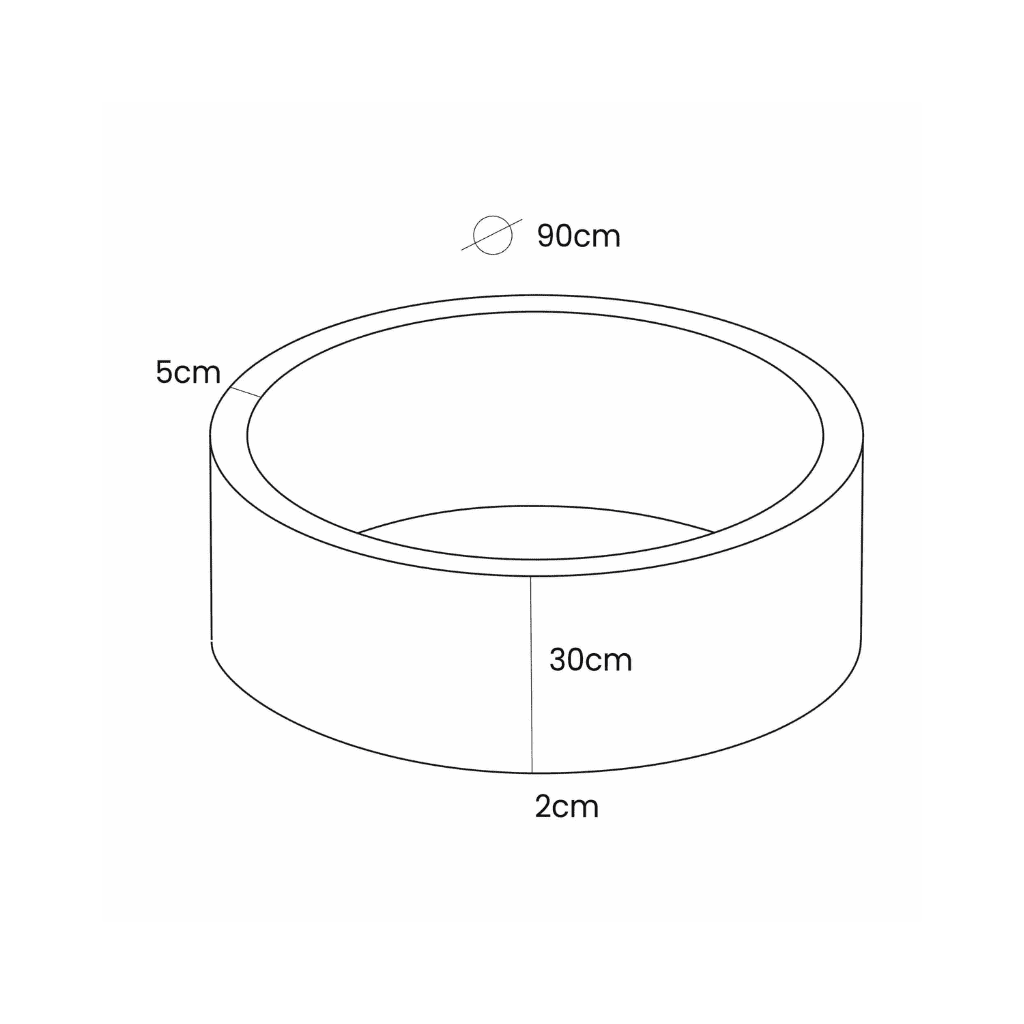 Piscina de bolas Tartaruga em Veludo Cotelê – Rosa Framboesa em | Motricidade Tinitto – Fabricação europeia
