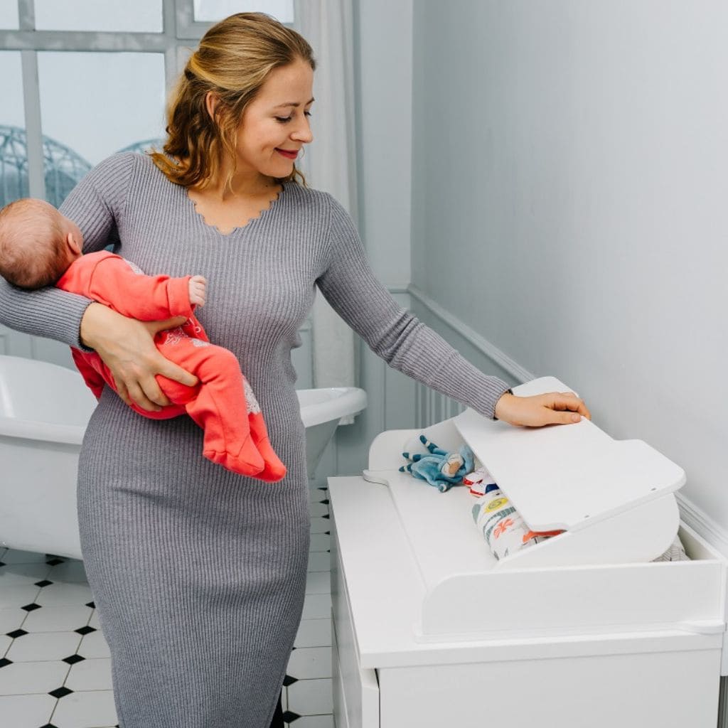 Plan à Langer pour Commode Bébé en Blanc | furniture Tinitto – Fabrication européenne
