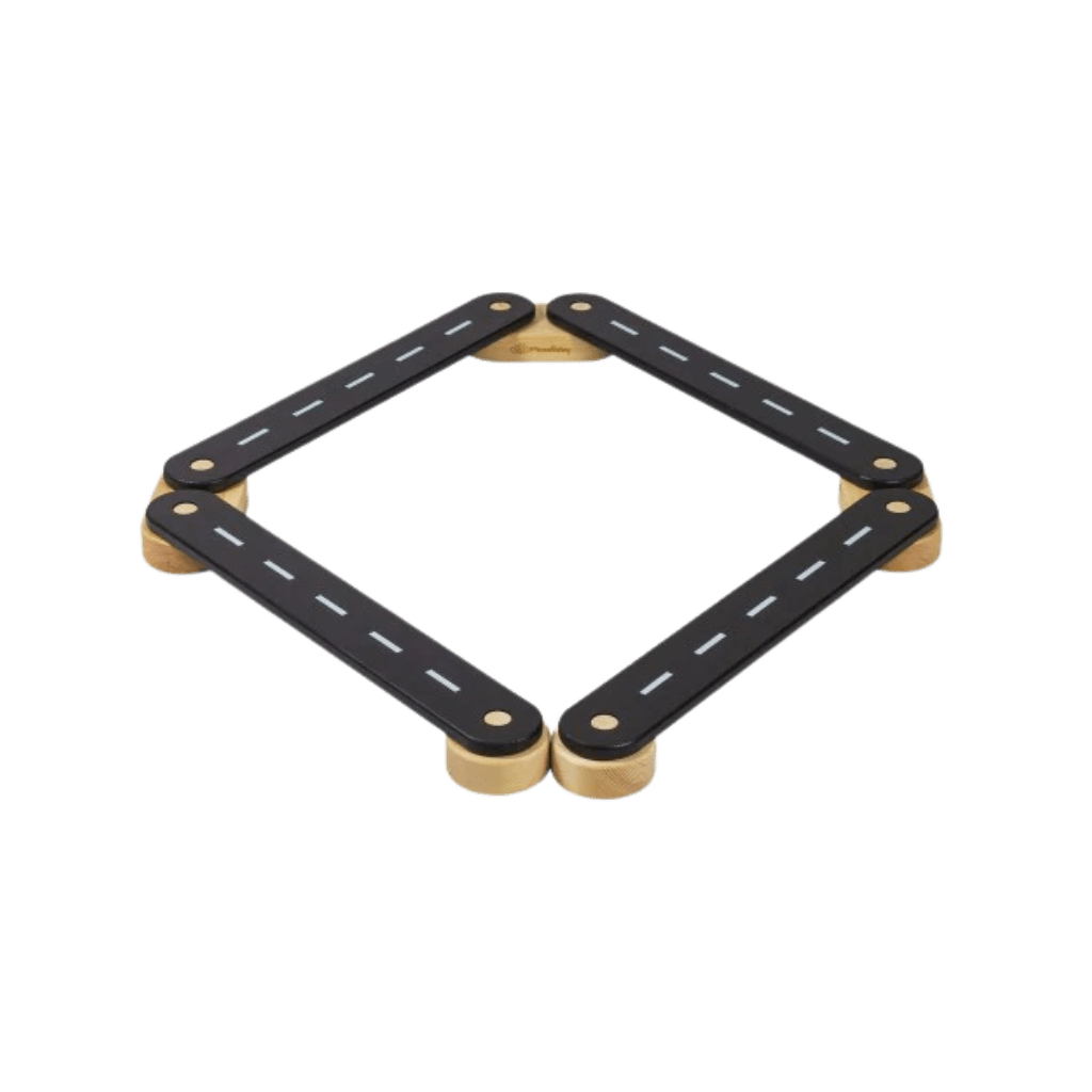 Montessori Wooden Balance Board - 4 Elements in black | Motricidade Tinitto – Made in Europe