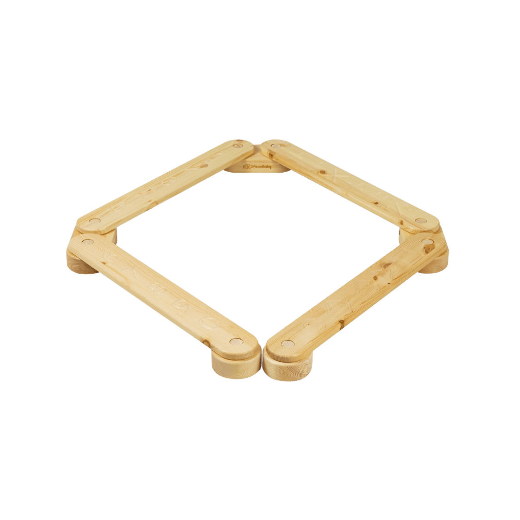 Montessori Balance Board - 4 Natural Wood Elements | Motricidade Tinitto – Made in Europe