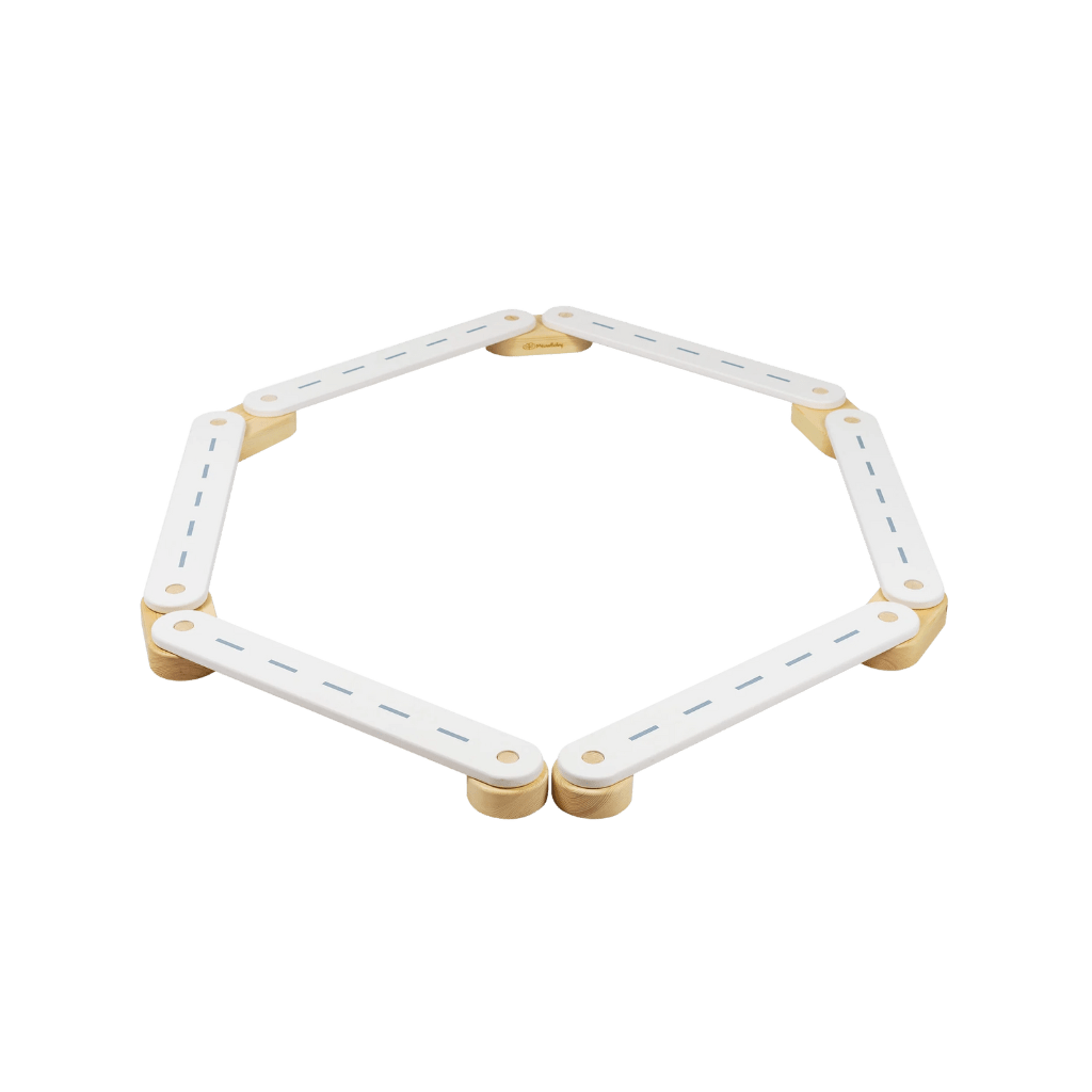 Montessori Wooden Balance Board - 6 Elements in White | Motricidade Tinitto – Made in Europe