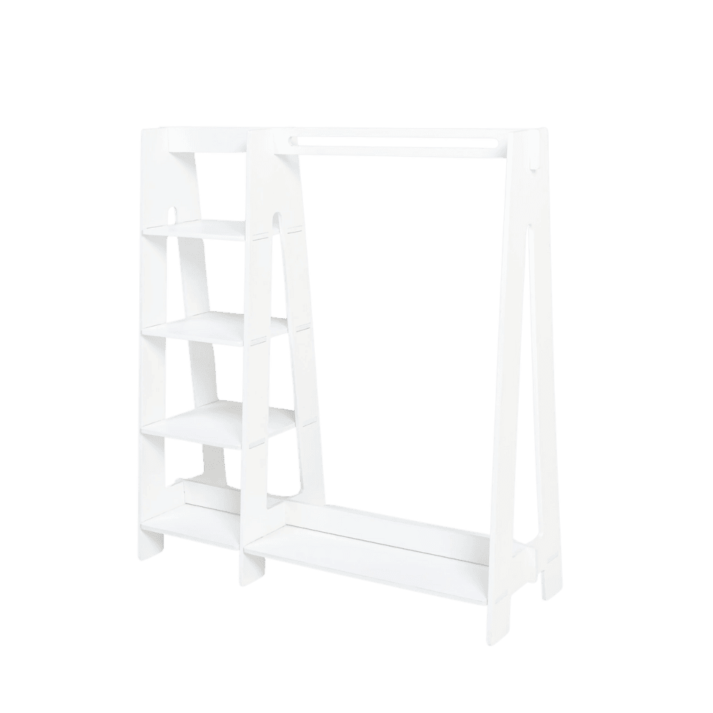 Portant à Vêtements avec Étagères pour Tout - Petits en black | Decoração Tinitto – Fabrication européenne