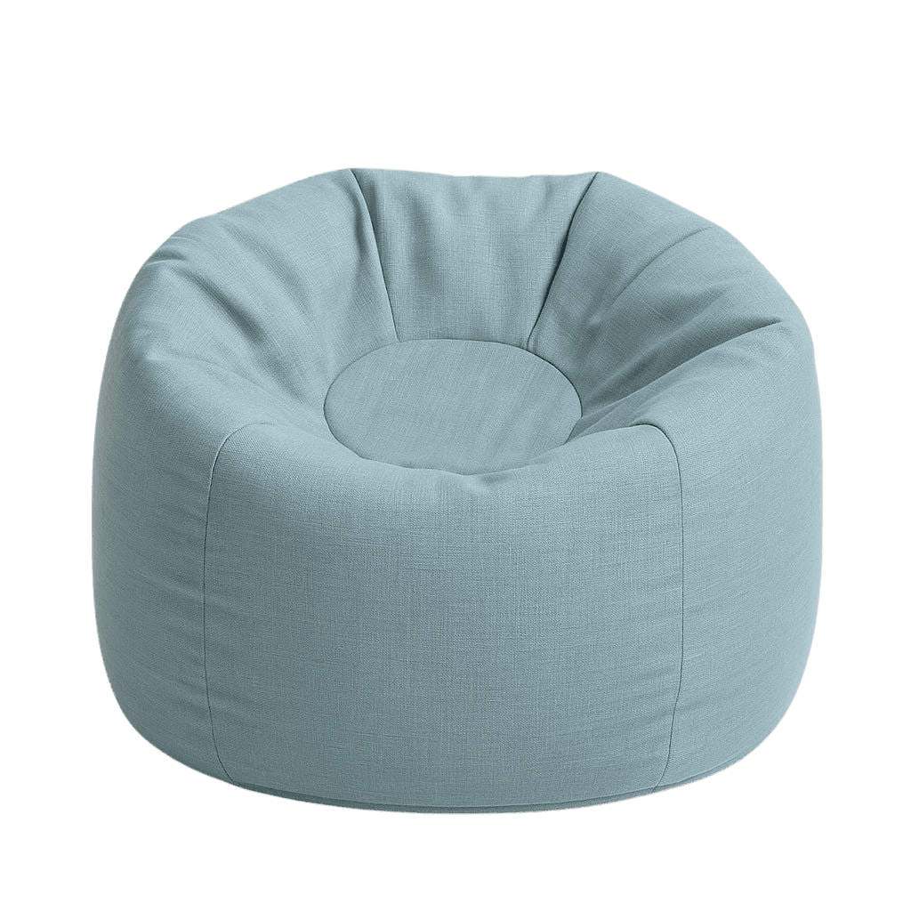 Pouf Enfant Floreo – Design Doux et Ergonomique en SkyBlue | Decoração Tinitto – Fabrication européenne
