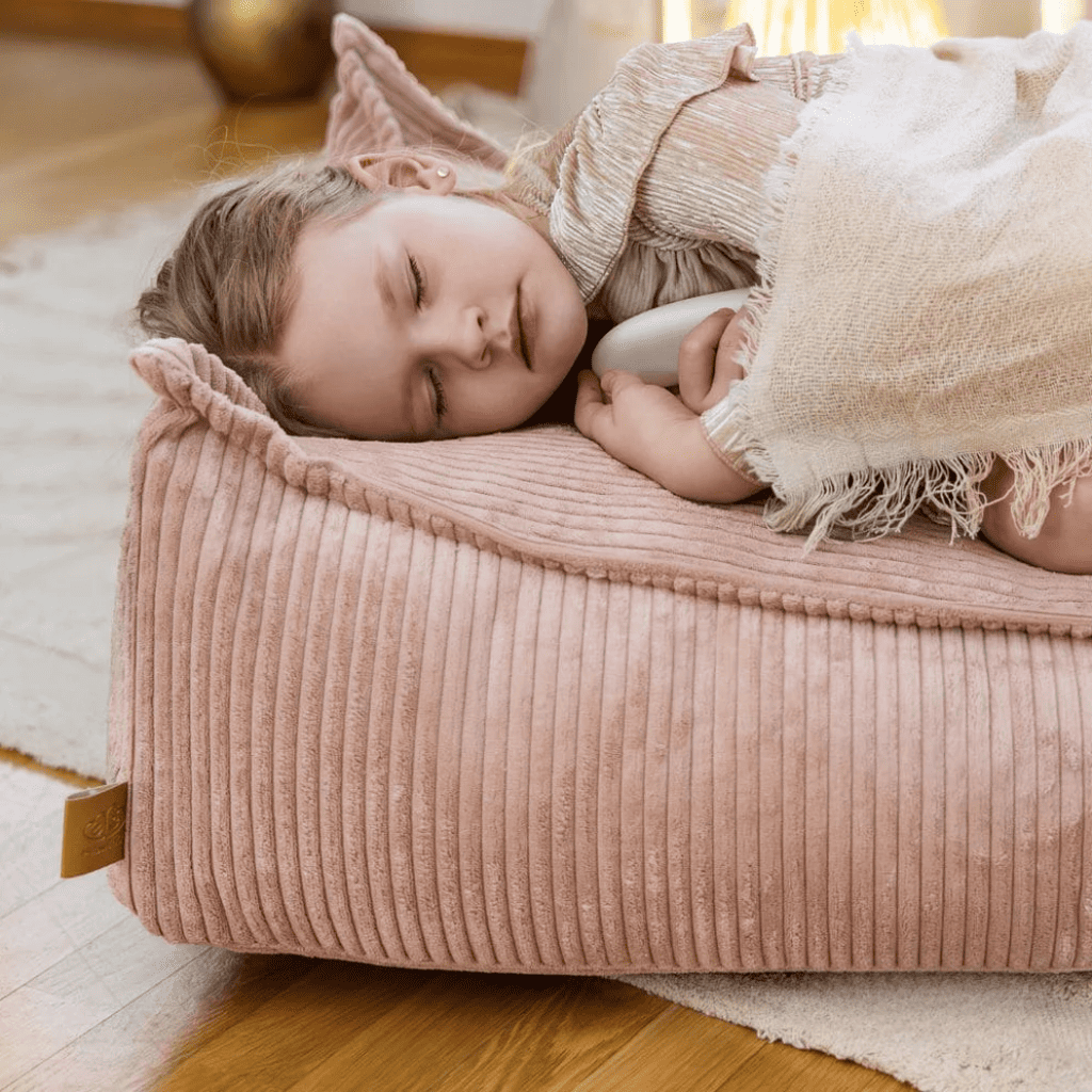 Pouf Enfant Rectangulaire en Velours Côtelé en Sienna | Decoração Tinitto – Fabrication européenne