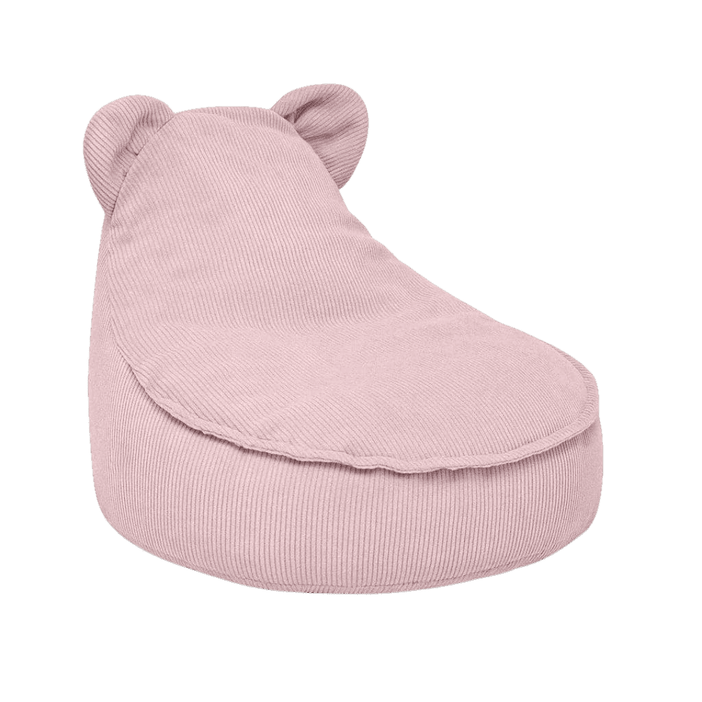 Puf Teddy Slimcord en rosa | Decoración Tinitto – Fabricación europea