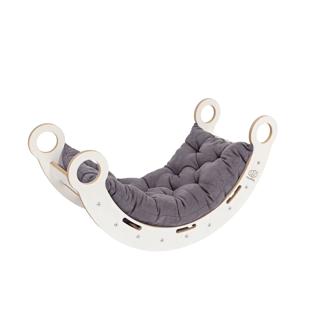 Snug Rocker for Kids con cuscino, scivolo e scaletta - Large in grigio | Motricidade Tinitto – Prodotto in Europa
