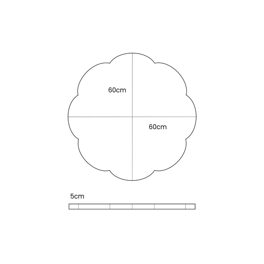 Tapis de jeu Nuage en Dark Brown | Motricidade Tinitto – Fabrication européenne