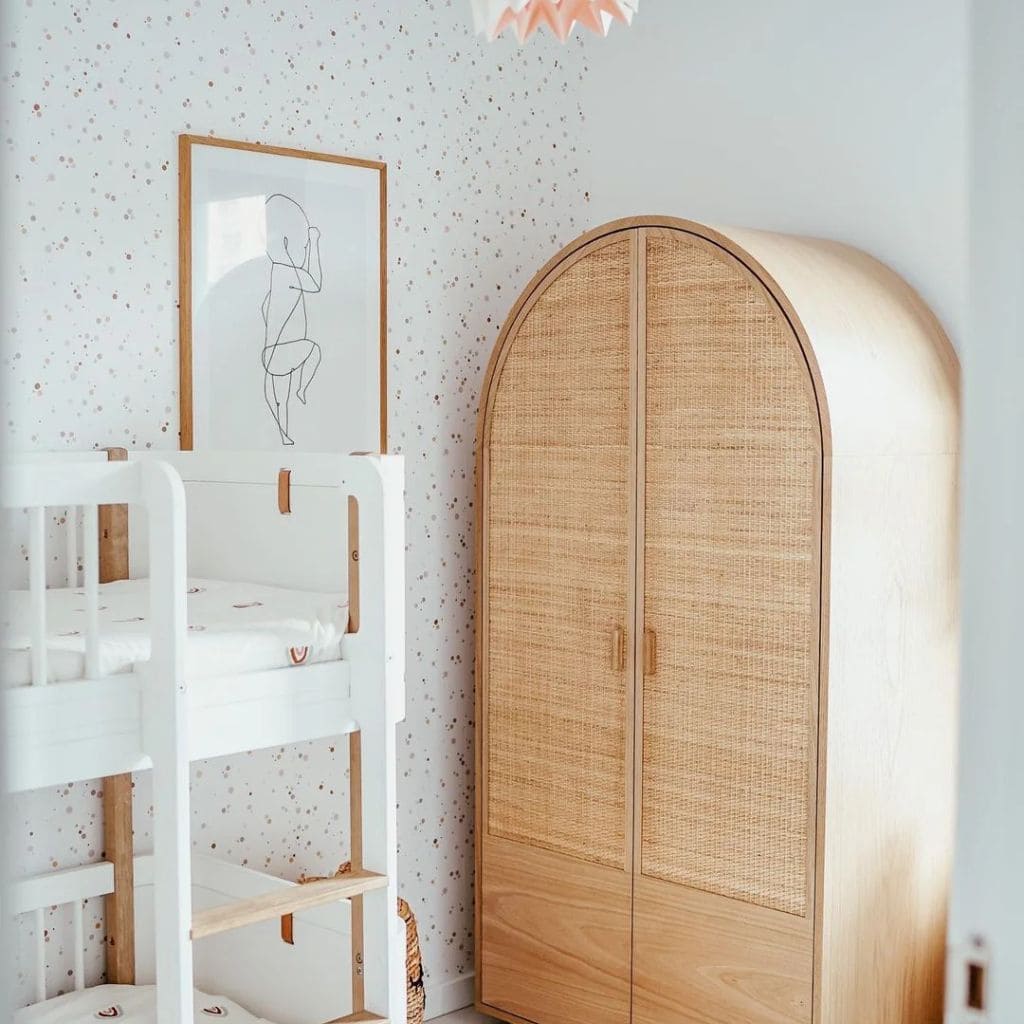Papier Peint Pois Tendres – Cannelle & Rose Poudré