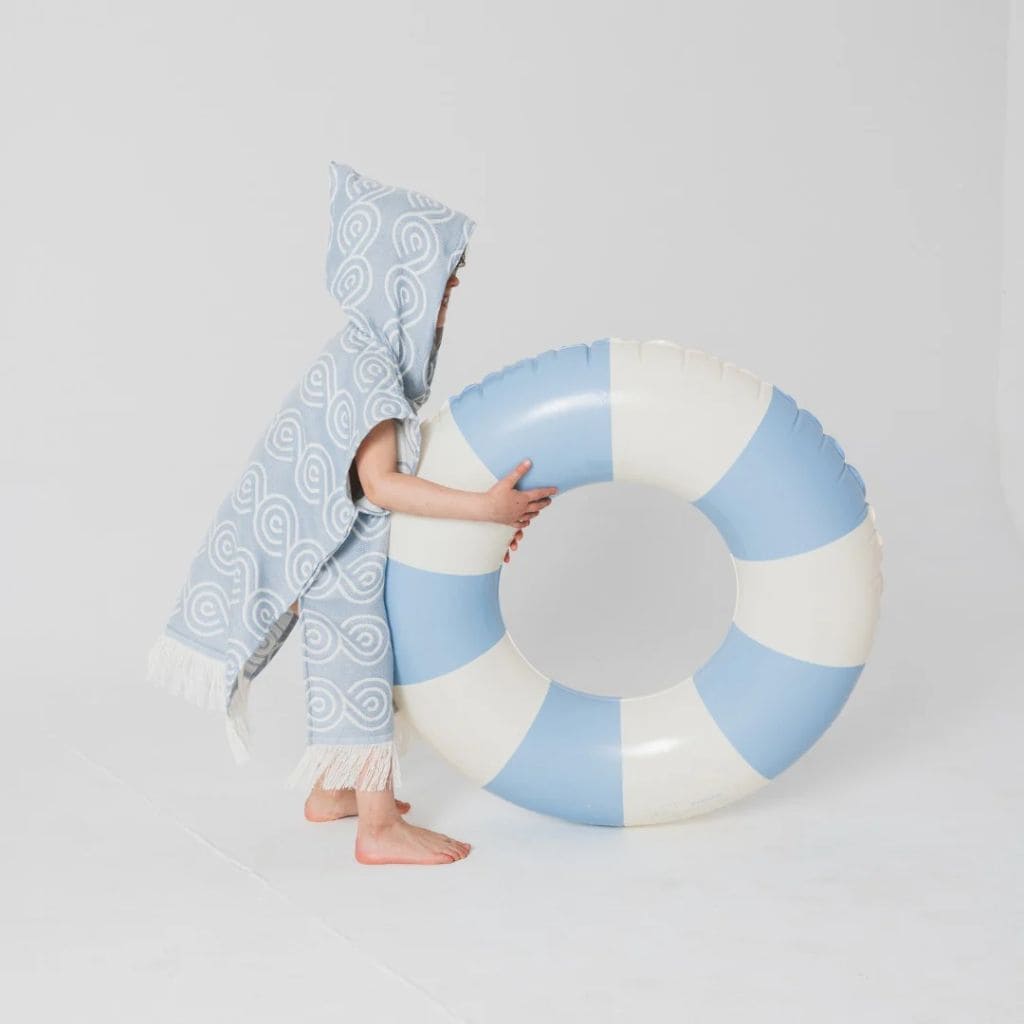 Poncho de Bain Enfant Light Blue