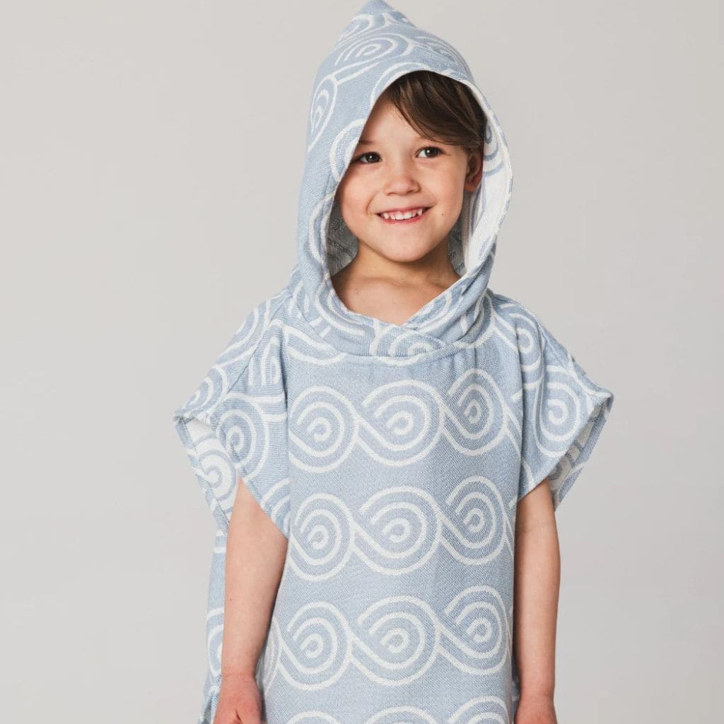 Poncho de Bain Enfant Light Blue