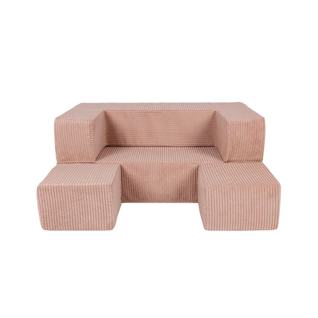 Canapé Cube en Velours MeowBaby® - Pink