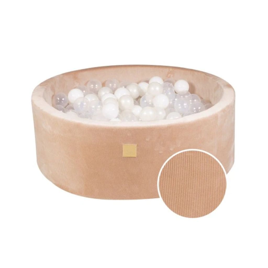 Piscine à Balles Ronde 90x30cm – 200 Balles Translucides & Blanc - Sand Velvet