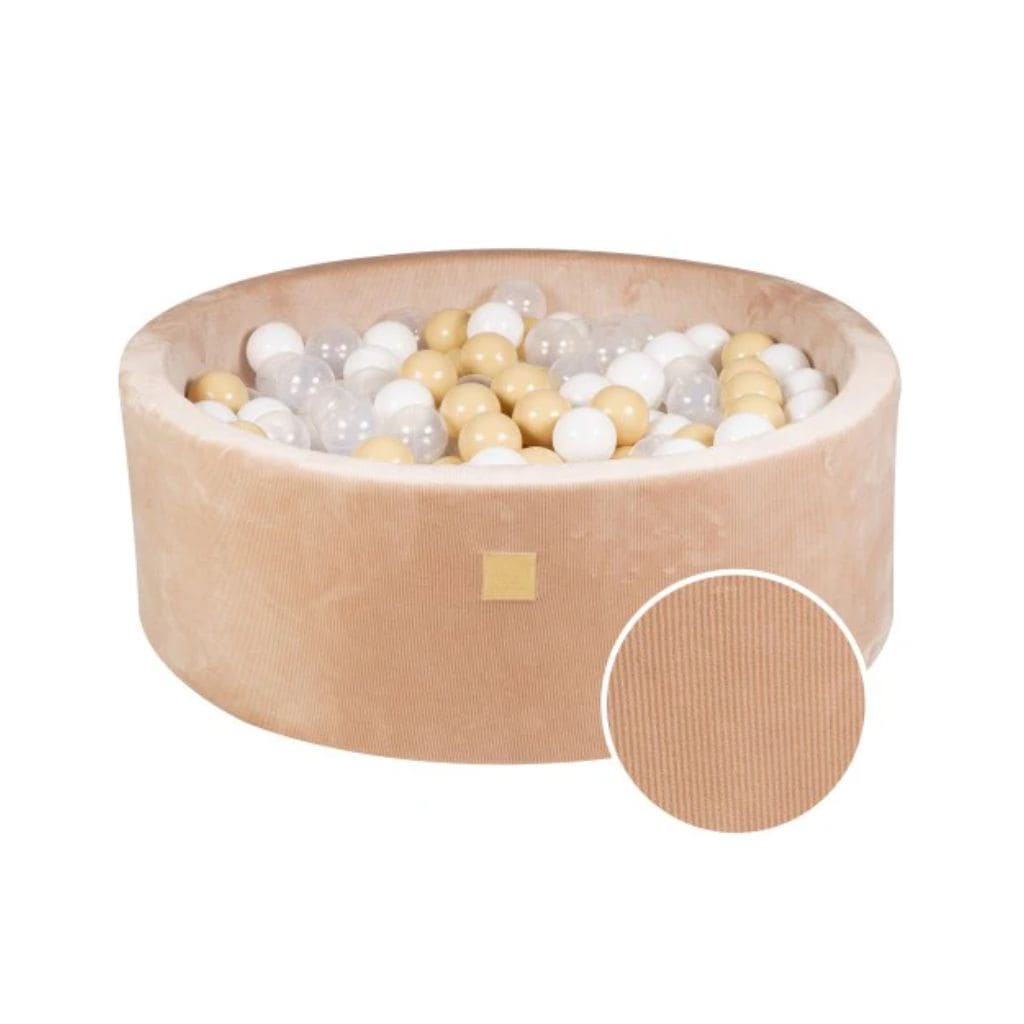 Piscine à Balles Ronde 90x30cm – 200 Balles Sand & Blanc - Sand Velvet