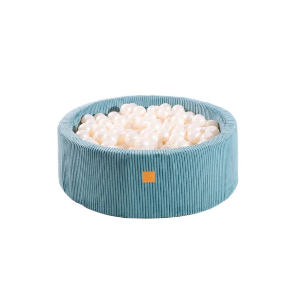 Piscine à Balles Ronde 90x30cm – 200 Balles Blanc - Aesthetic Turquoise