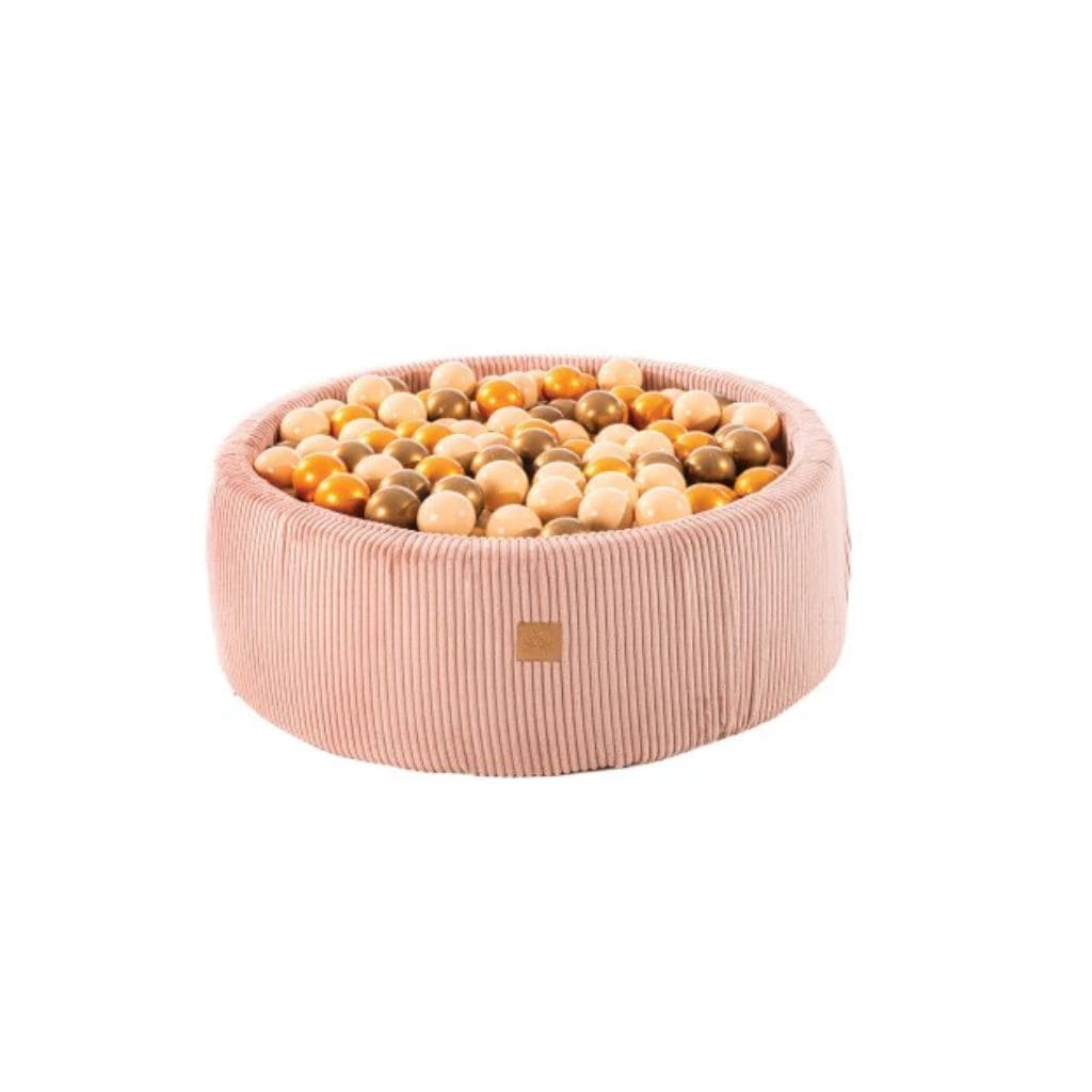Piscine à Balles Ronde 90x30cm – 200 Balles Orange & Cuivre - Aesthetic Pink
