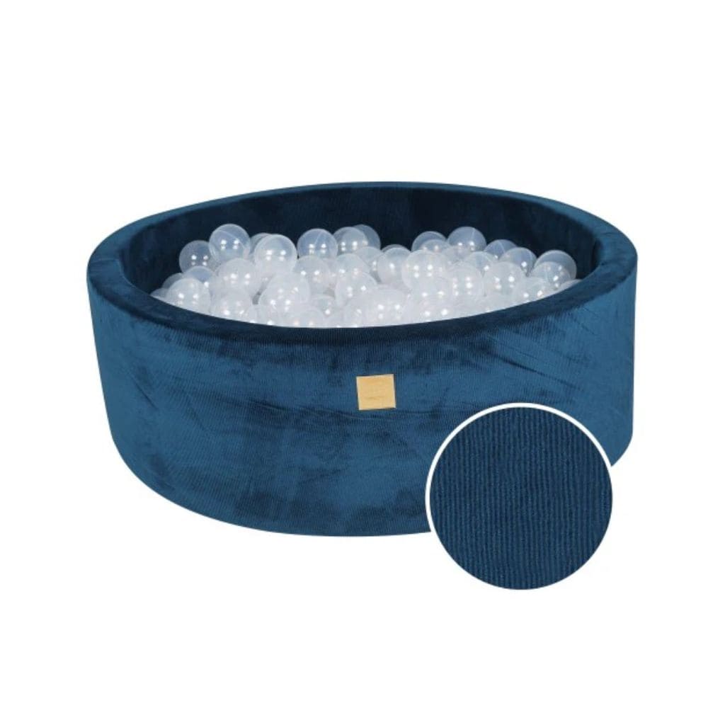 Piscine à Balles Ronde 90x30cm – 200 Balles translucides - Blue Velvet