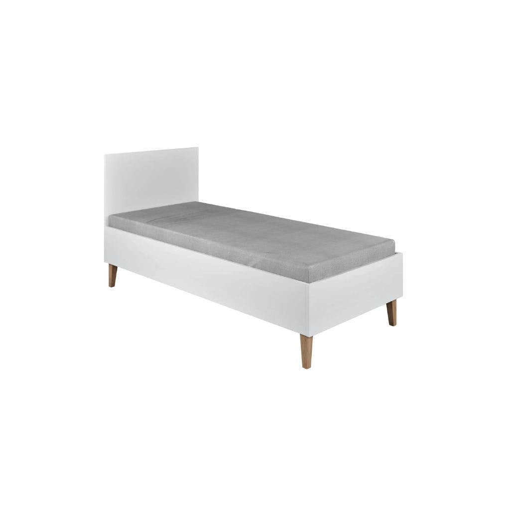 Lit Enfant Kubi – Design Épuré et Sécurité - Blanc
